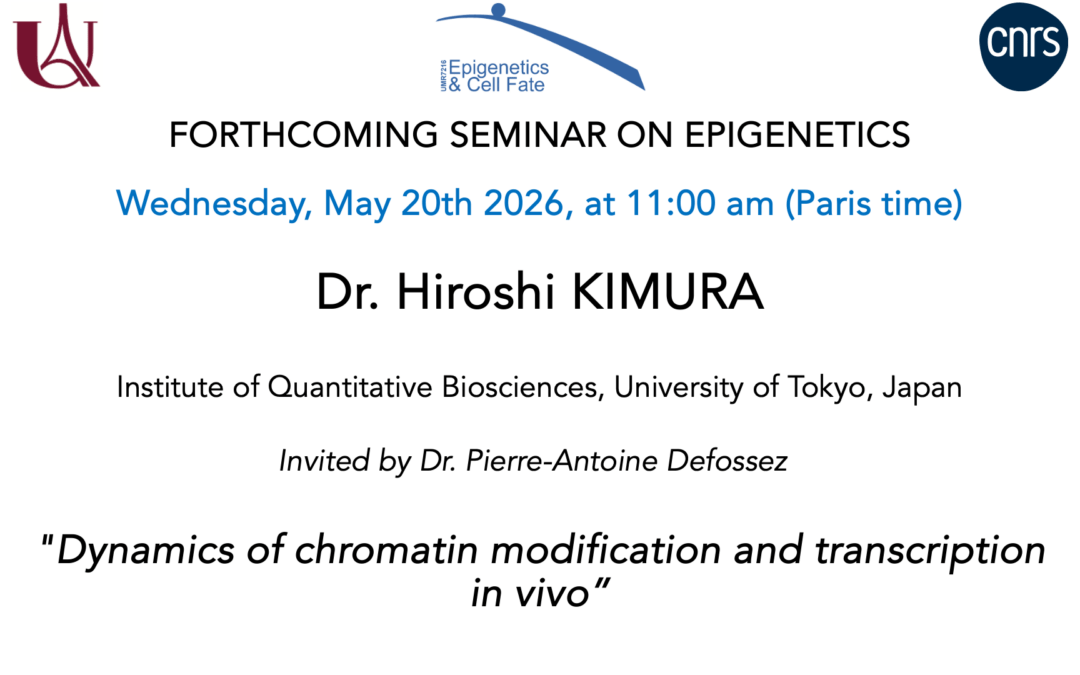 Séminaire Hiroshi KIMURA – 20 Mai 2026