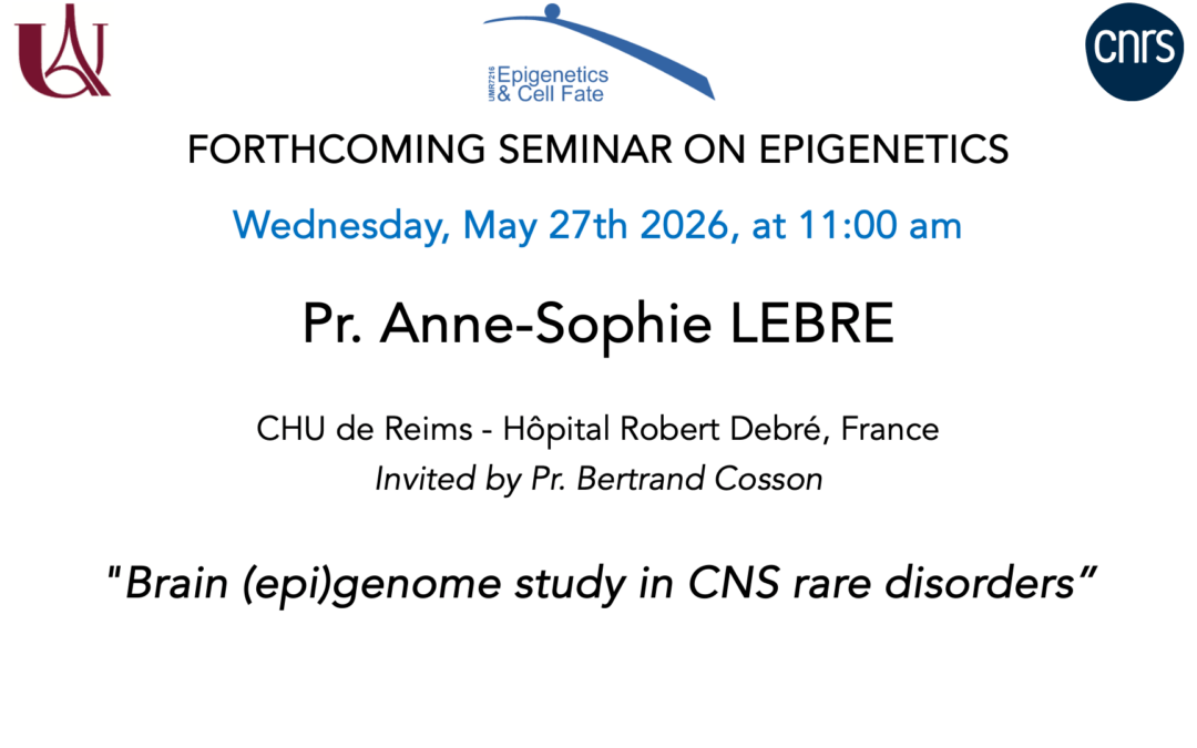 Séminaire Anne-Sophie LEBRE – 27 Mai 2026