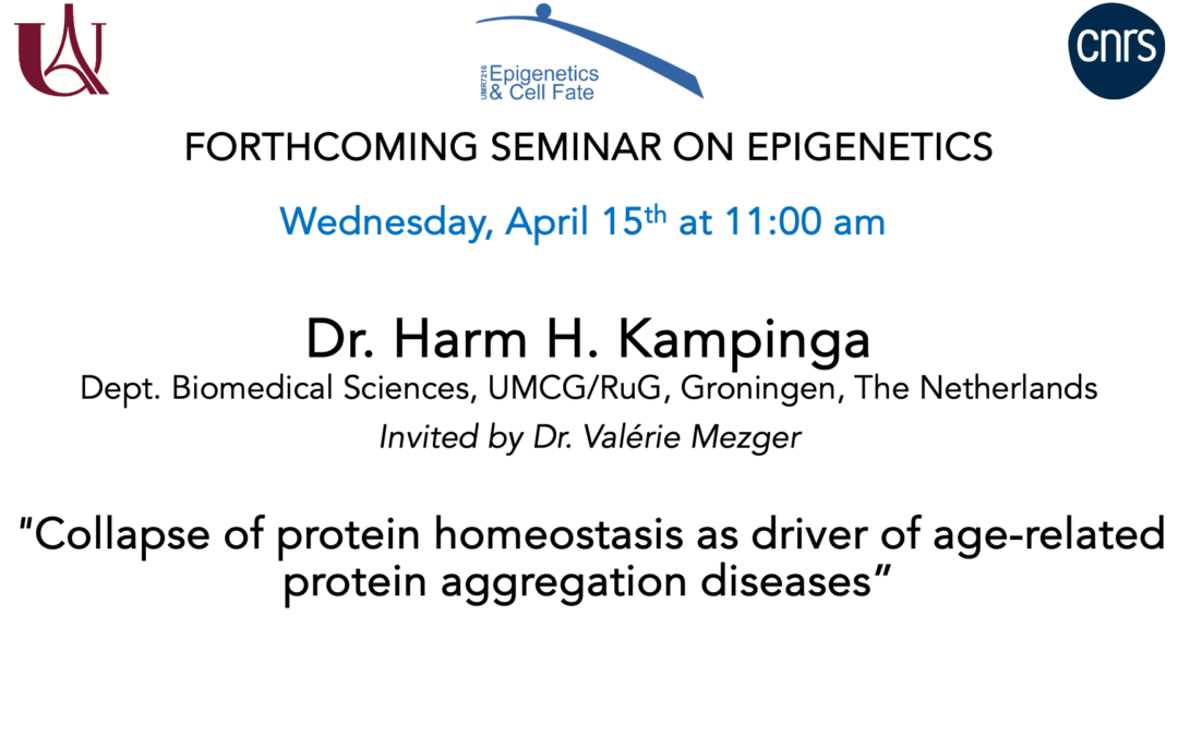 Séminaire Harm H. Kampinga– 15 Avril 2026