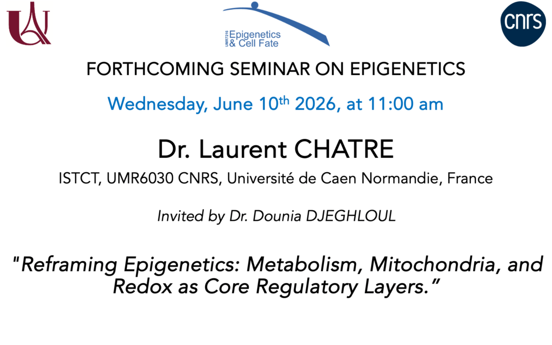 Seminar Laurent CHATRE –June 10, 2026